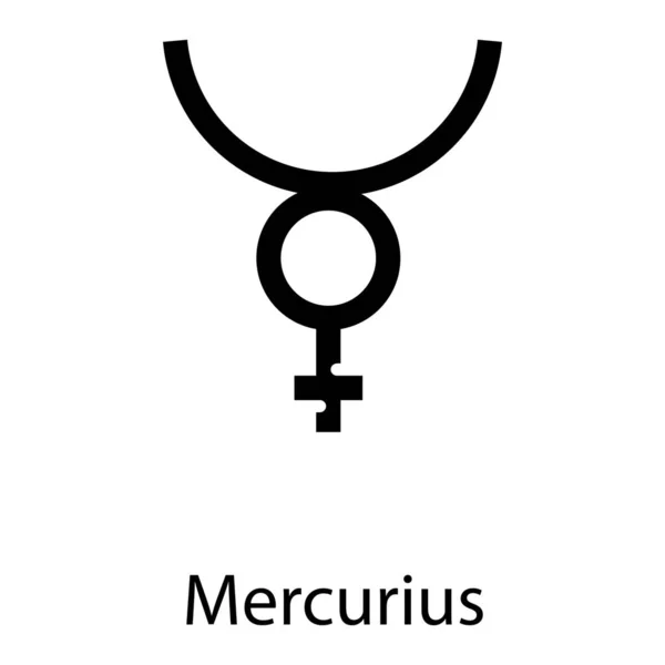 Gevuld Mercurius Vector Ontwerp Achtergrond — Stockvector