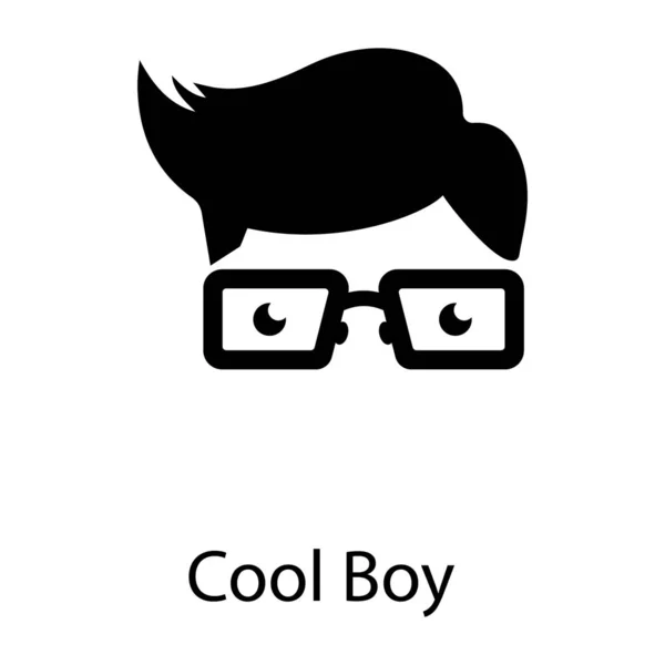 Cool Boy Diseño Vectores Sólidos — Vector de stock