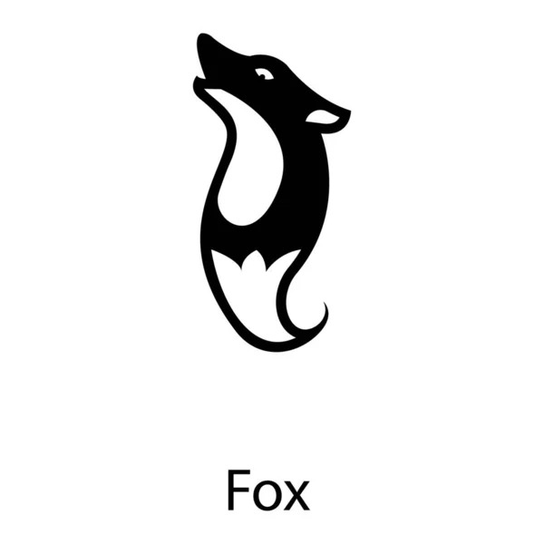 Diseño Del Vector Fox Sobre Fondo Blanco — Vector de stock