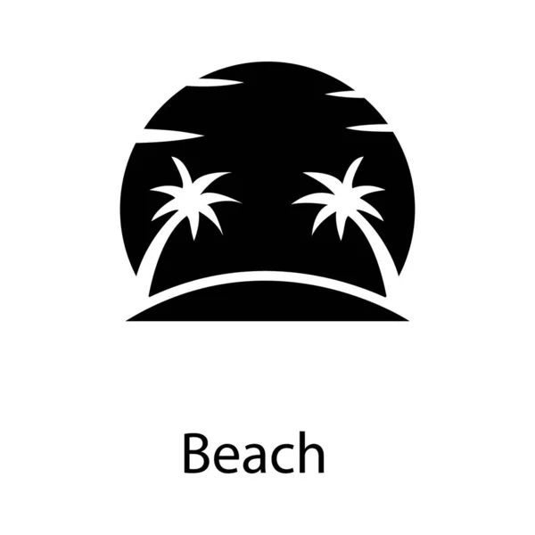 Παραλία Γεμάτο Διάνυσμα Λευκό Φόντο — Διανυσματικό Αρχείο