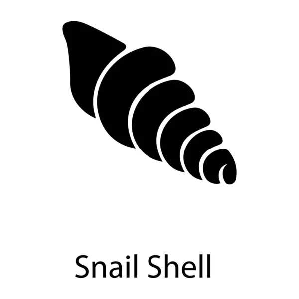 Conception Vecteur Coquille Escargot — Image vectorielle
