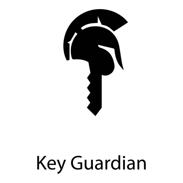 Ключевой Вектор Guardian Твердой Конструкции — стоковый вектор