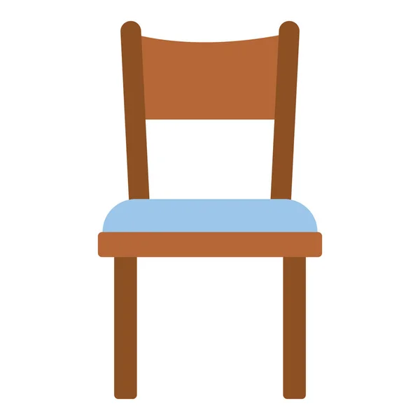 Estudante Cadeira Vetor Design Plano — Vetor de Stock