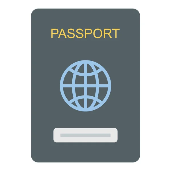 平面设计中的旅行护照矢量 — 图库矢量图片