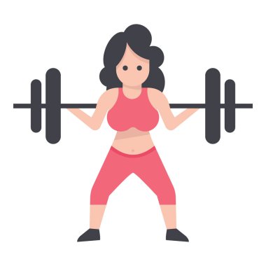 Genç kız simgesidüz karakter tasarımı