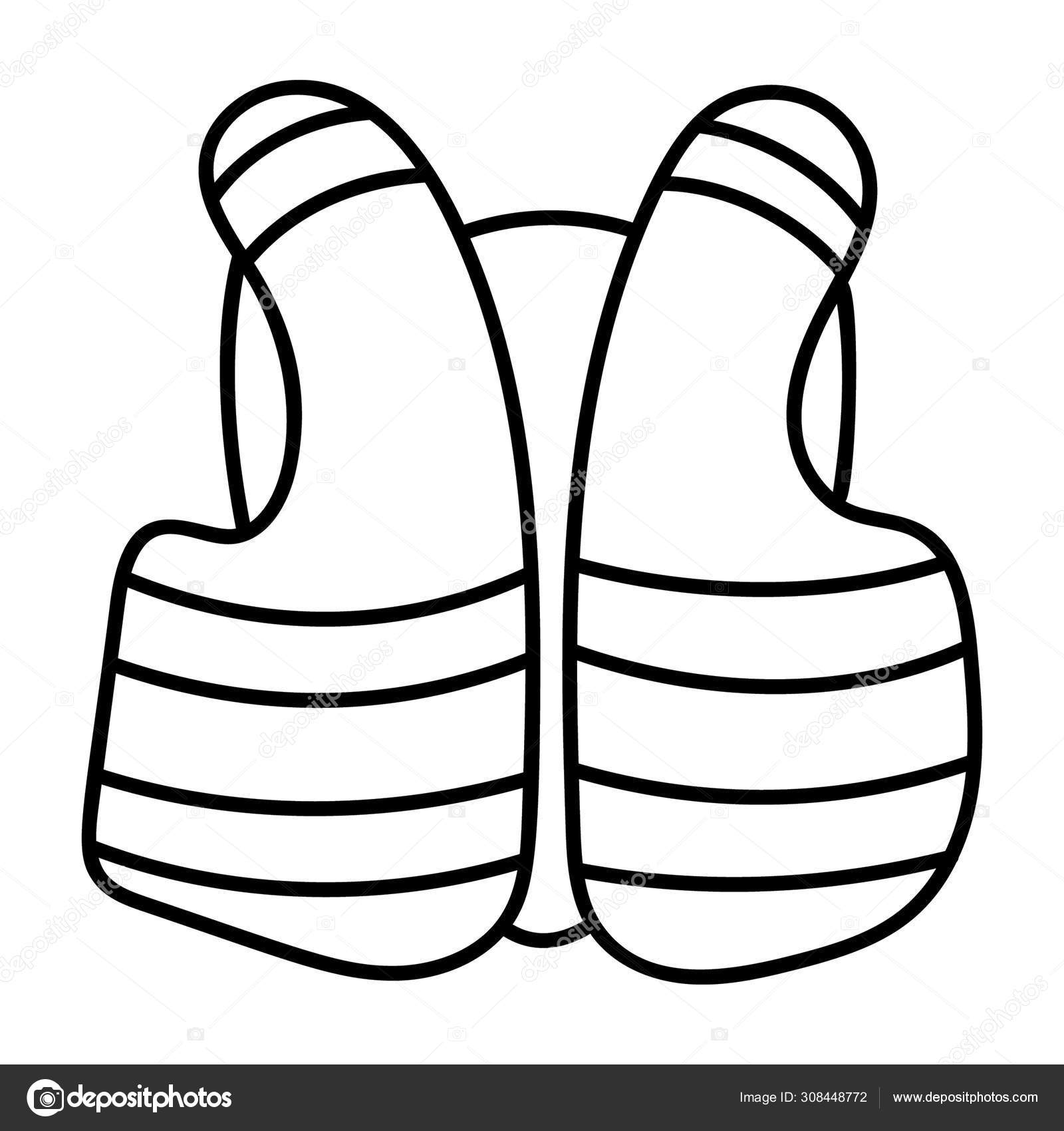 Life Jacket Drawing Vector Design Stock Vector Image by ©vectorspoint