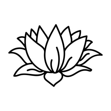 Elle çizilmiş doğal çiçek vektörü 