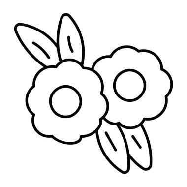 El çizilmiş doğal çiçekler vektör 