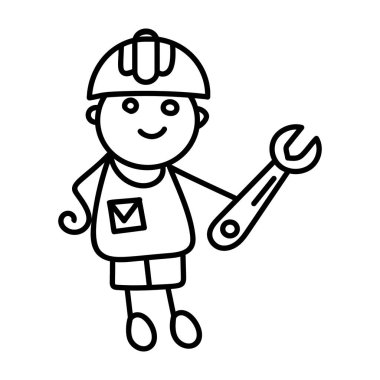 Elle çizilmiş teknik mekanik vektör 