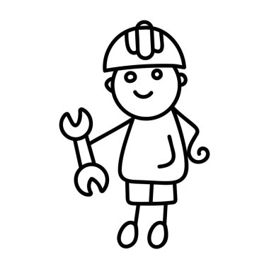 Elle çizilmiş teknik mekanik vektör 