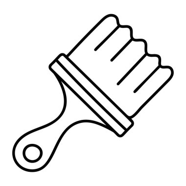 Çizim tasarımında boya fırçası vektörü 