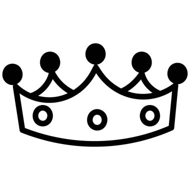 İmparator taç vektör çizim tasarımı 