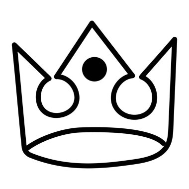 Asalet taç vektör çizim tasarımı 