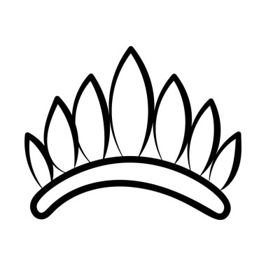 İmparator taç vektör çizim tasarımı 
