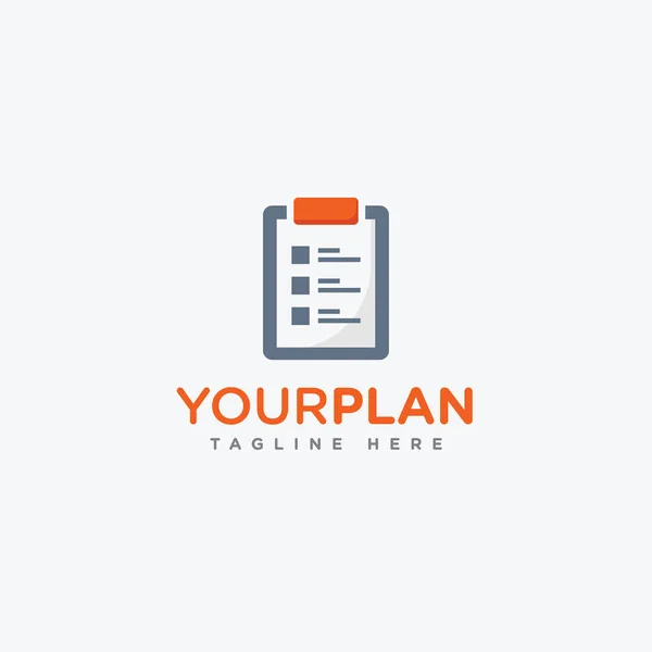 Plan Logo Tasarımınızın Vektörü — Stok Vektör