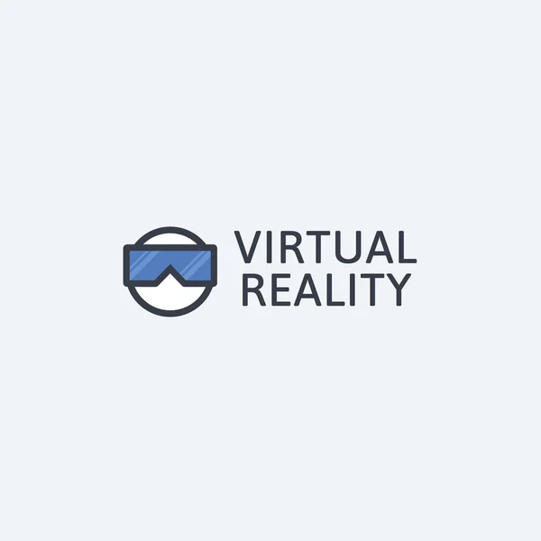Logo Vector Diseño Realidad Virtual — Archivo Imágenes Vectoriales