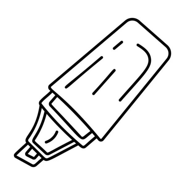 Handgezeichnetes Design Von Textmarker Stift — Stockvektor