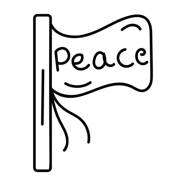 Vector Bandera Paz Diseño Dibujo — Vector de stock