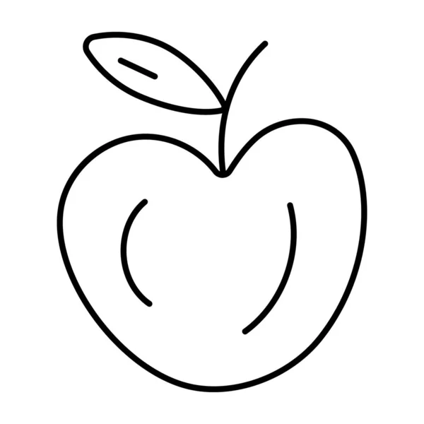 Design Eines Gesunden Apfel Ernährungsvektors — Stockvektor
