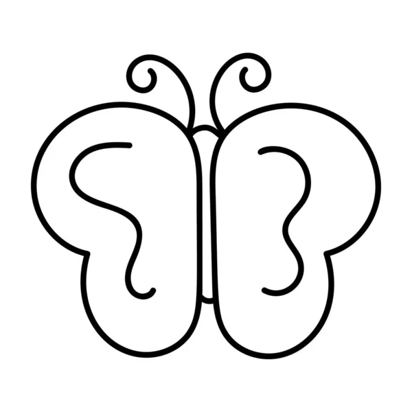 Vecteur Papillon Volant Dans Conception Dessin — Image vectorielle