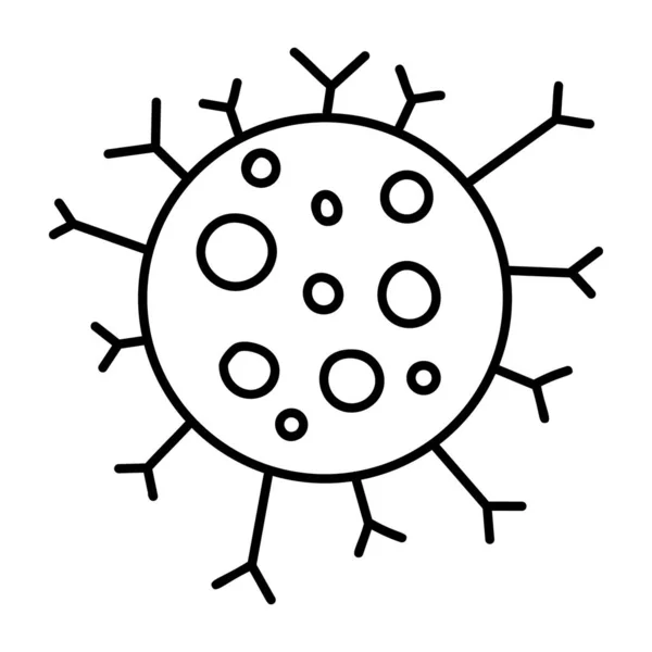 Mikrobioma Yang Dikenal Sebagai Desain Gambar Tangan Bakteri Vektor - Stok Vektor