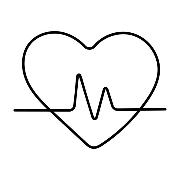 Векторный Дизайн Сердцебиения — стоковый вектор