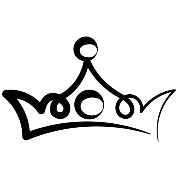 Imperatore Corona Disegno Vettoriale — Vettoriale Stock