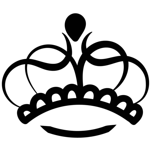 Princess Crown Vector Drawing Design — Stock Vector