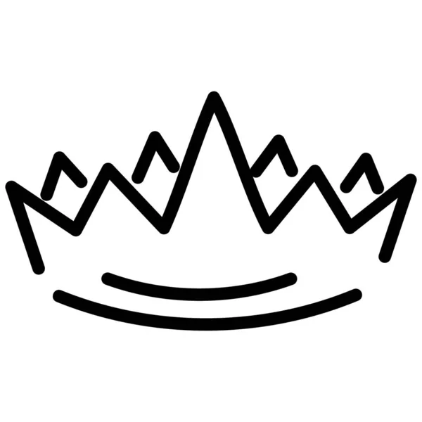 Queen Crown Vector Drawing Design — Stock Vector