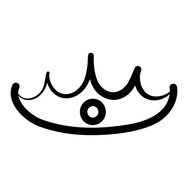 Emperor Crown Vector Drawing Design — Stock Vector
