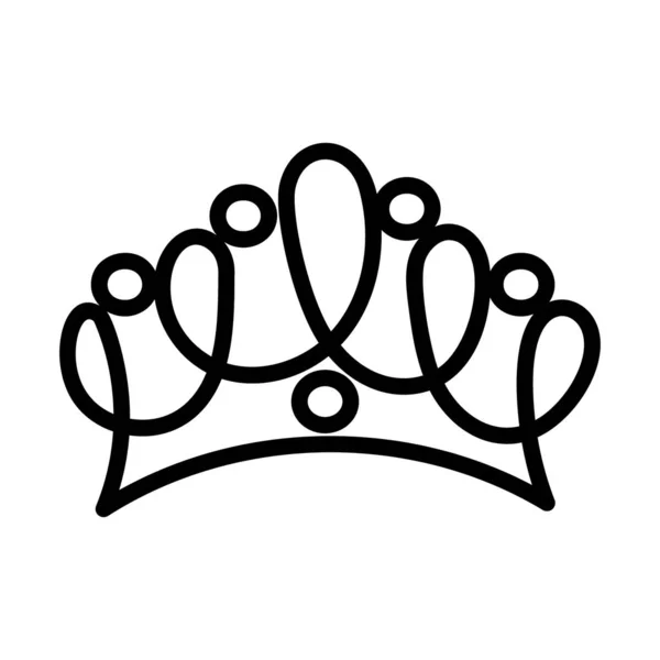 Royal Crown Vektorritning Design — Stock vektor