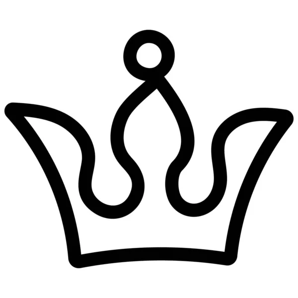 Royal Crown Vector Drawing Design — Stock Vector