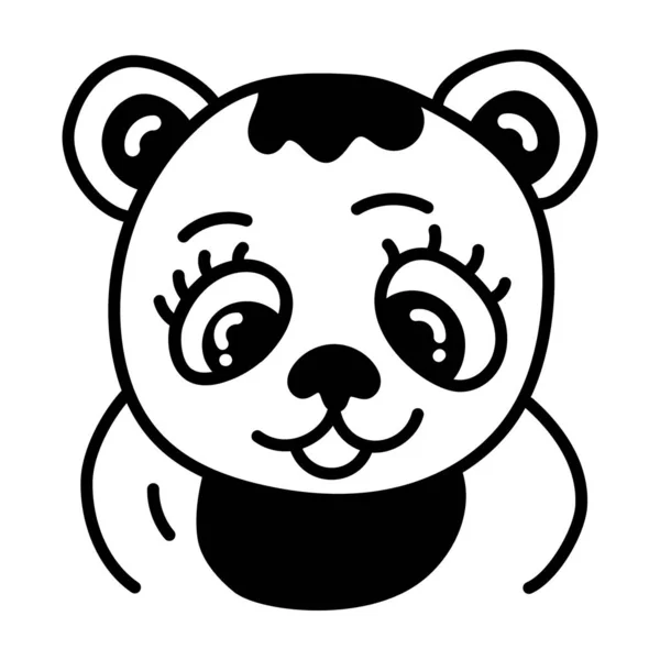 Χαριτωμένο Panda Κινούμενα Σχέδια Σχέδιο Διάνυσμα — Διανυσματικό Αρχείο