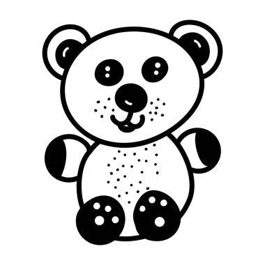 Oyuncak ayının elle çizilmiş simgesi