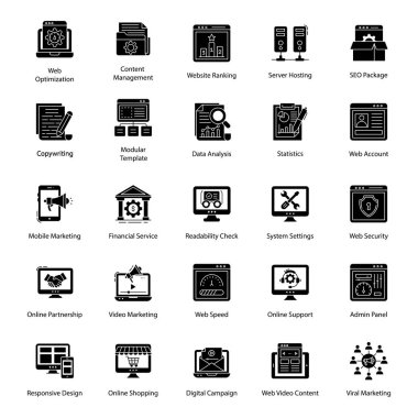 Temel web simgeleri paketi burada. A, koleksiyonunuza eklemek için ayarlanmış olmalıdır. Kullanılabilir simgeler ilgili nişlerde kullanılabilir.