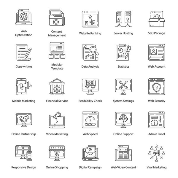 The essential web icons pack is here. A must have set to add to your collection. Editable icons can be used in relevant niches.