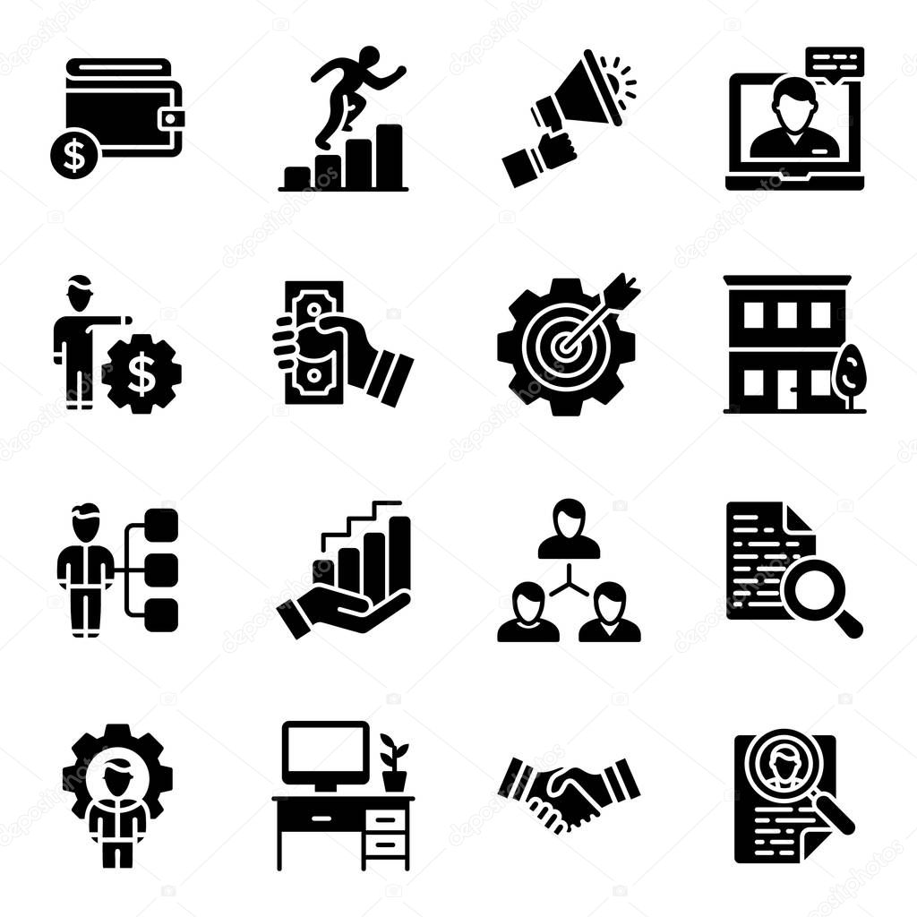 If you're looking online business icons set, wait no more. The simple yet conceptual business icon collection is must to have for designing finance, business and other such related projects. 