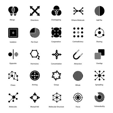 Abstract symbols is portraying best pack which is in your reach now. You can create a perfect project by utilizing these visuals which are in editable form. Vectors are available for instant downloading!  clipart