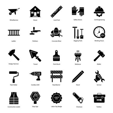 İşçi Bayramı Olay Vektörleri Katı Biçimli