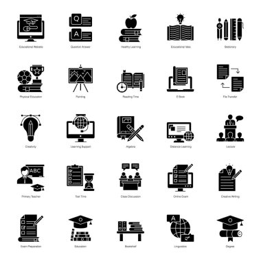 Dijital Eğitim Vektörleri Paketi 