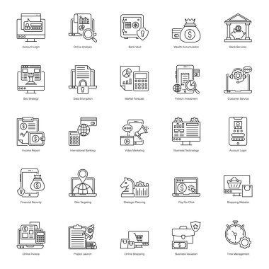 E- posta Pazarlama Satırı Simgeleri Paketi