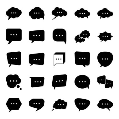 Somut Vektörler Tasarımı Diyalog Kabarcığı 