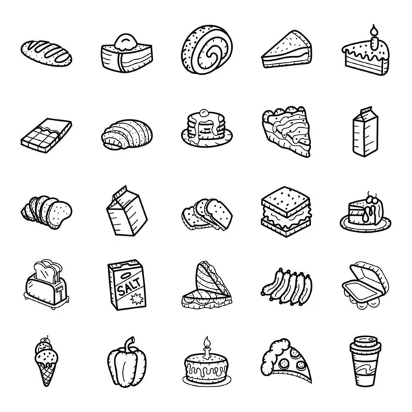 Sketchy Fast Food Simgeleri Paketi 