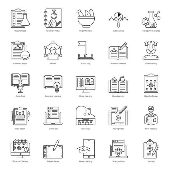 Иконы Электронной Книги Vectors Pack — стоковый вектор