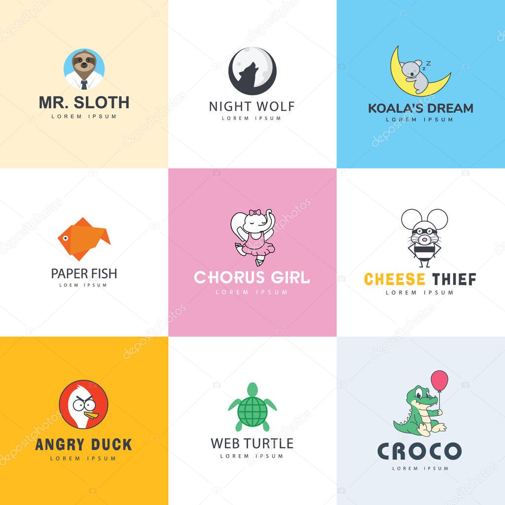 Pack of Animals Logo Vectors