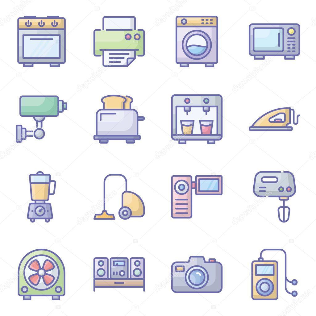 Hardware Devices Flat Vectors Pack 