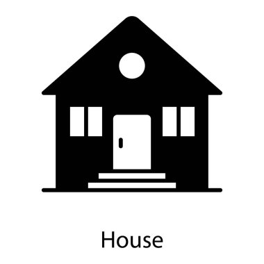 Gayrimenkul ve ev tasarımı için son moda bir ev ikonu 