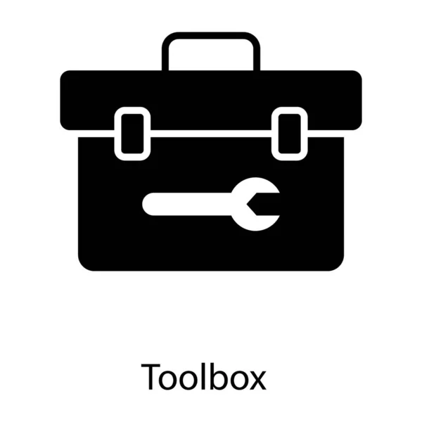 Keep Tools Organized Tool Box Icon Solid Trendy Vector — Stock Vector