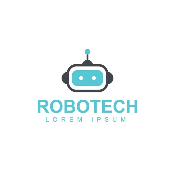 Vektör içinde robot logosu, yapay zeka kavramı