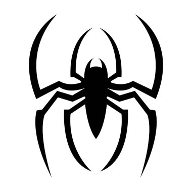 Örümcek böceği dövmesi. Katı vektör tasarımında kabile sembolünün sembolü. 